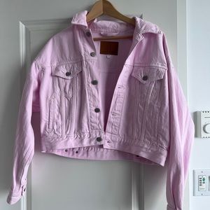 Denim Forum Pink Denim Jacket (The Bessie) SIZE M